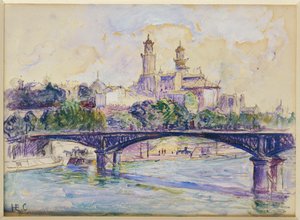 De Seine voor de Trocadero door Henri Edmond Cross