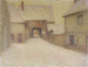 Sneeuw, het Oude Dorp, Gerberoy