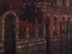 Kanaal van Venetië door Henri Eugene Augustin Le Sidaner