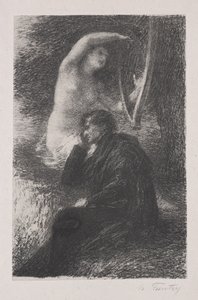 Lélio: De Aeolische Harp door Henri Fantin-Latour