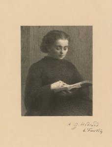 Lezende vrouw door Henri Fantin-Latour