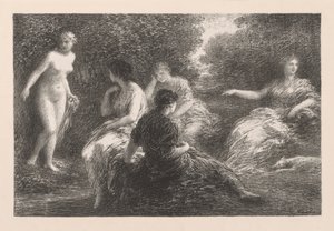 De baders door Henri Fantin-Latour
