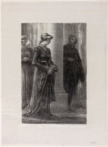 De Meistersingers van Neurenberg, Act I: Walther en Eva Ontmoeten Elkaar door Henri Fantin-Latour