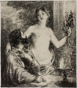 De muzikant door Henri Fantin-Latour