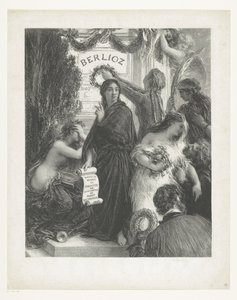 Affiche muziek Hector Berlioz door Ignace Henri Jean Fantin Latour