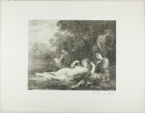 Badende Vrouwen, vierde grote plaat door Ignace Henri Jean Fantin Latour