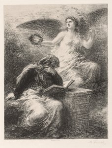 Glorie door Ignace Henri Jean Fantin Latour