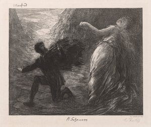 Manfred en Astarté door Ignace Henri Jean Fantin Latour