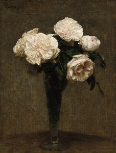 Rozen in een vaas door Henri Fantin Latour