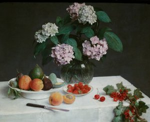 Stilleven, of de gedekte tafel door Henri Fantin Latour