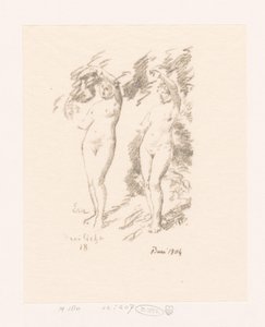 Twee studies van Eva door Ignace Henri Jean Fantin Latour