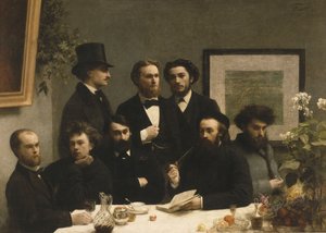 Een hoek van de tafel door Henri Fantin Latour