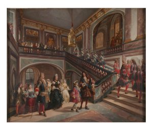 De jonge Lodewijk XV in Versailles