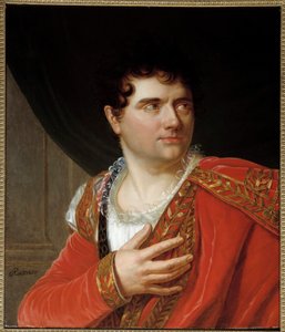 Portret van Jean Baptiste Sauveur Gavaudan (1772-1840) zanger in de rol van Montano de Berton. Schilderij door Henri François Riesener (1767-1828). Olieverf op doek. Parijs, Musée Carnavalet