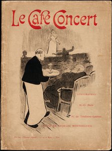 Portfolio-omslag voor Le Café-Concert door Henri Gabriel Ibels