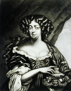Portret van Lady Sophia Bulkeley (fl.1688) gegraveerd door Robert Dunkarton (1744-c.1817) uit Illustrious Characters in British History (mezzotint)