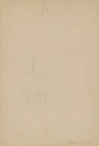 Mannelijk Naakt door Henri Gaudier Brzeska