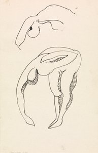 Buigende figuur door Henri Gaudier Brzeska