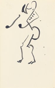 Studie voor "Rode Stenen Danser", 1914 door Henri Gaudier Brzeska