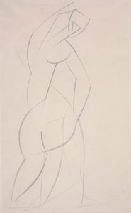 Zonder Titel (Studie voor Rode Steen Danser) door Henri Gaudier Brzeska