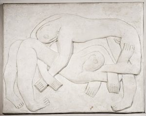 Worstelaars, 1914 ; 1965 door Henri Gaudier Brzeska