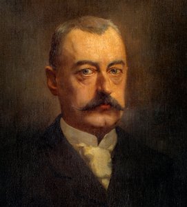 Detail van het portret van Pierre Waldeck Rousseau (Waldeck-Rousseau) (1846-1904) politicus