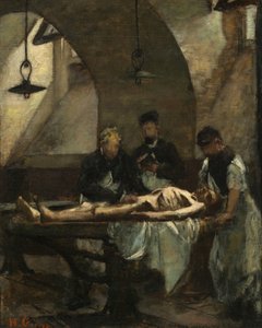 Studie voor "Autopsie in het Hôtel-Dieu". door Henri Gervex