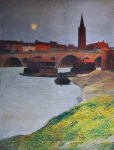 Gezicht op Toulouse, ca.1900 (fresco)