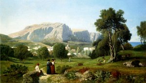 Capri door Henri Joseph Harpignies