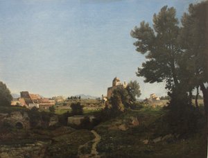 Uitzicht op Rome vanaf de Palatijn, 1865