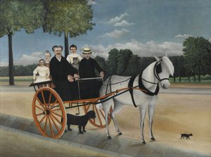 De kar van oude Junier door Henri Julien Félix Rousseau