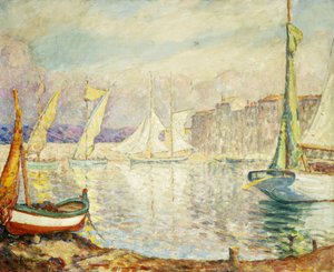 De haven van Saint Tropez, 1906