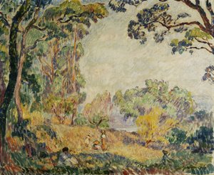 Vrouwen en Meisjes op het Platteland; Femmes et Fillettes dans la Campagne, 1906 door Henri Lebasque
