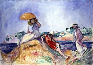 Vrouwen aan zee, c.1910