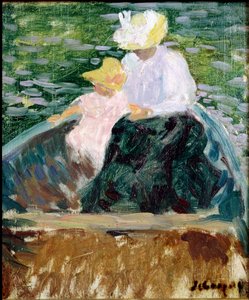 in de boot door Henri Lebasque
