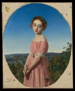 Faustine Léo (1832-1865) door Henri Lehmann