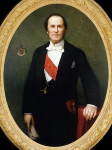 Portret van Georges-Eugène Baron Haussmann 1809-1891, ca. 1860 door Henri Lehmann