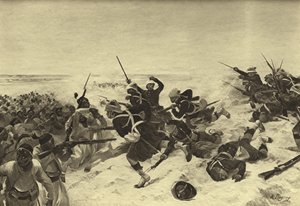 Slag bij Tel el-Kebir, 1882 (gravure)