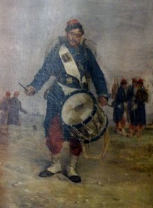 Frans:  Le Tambour door Henri Louis Dupray