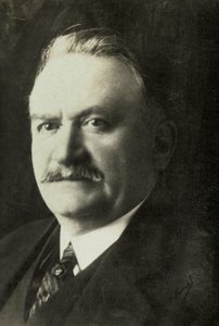 Portret van Gaston Doumergue (foto) door Henri Manuel