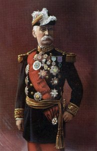 Franse Officier Generaal Joseph Gallieni (1849-1916), ook Politicus, Minister van Oorlog in 1915-1916, Foto door Henri Manuel