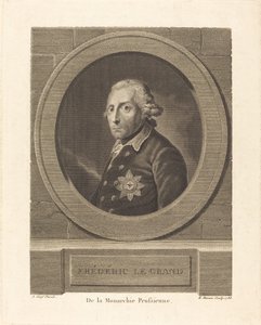 Frederik de Grote, Koning van Pruisen door Henri Marais after Anton Graff