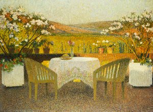 Het terras bij Marquayrol, 1920