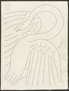 Enkele sonnetten: Frontispice, plaat 24 uit Poesies de Mallarmé door Henri Matisse