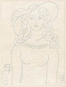 Verschijning, plaat drie uit Poesies de Mallarmé door Henri Matisse