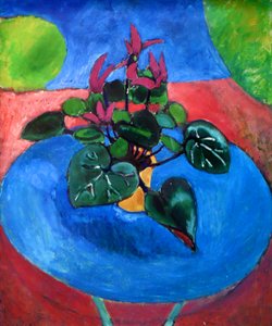 Paarse cyclaam door Henri Matisse
