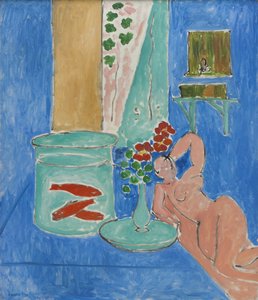 Goudvissen en beeldhouwkunst door Henri Matisse