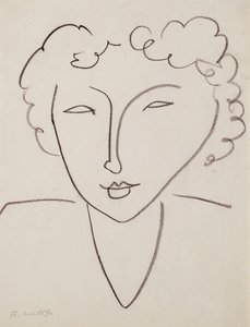 Hoofd van een vrouw; Tete de Femme door Henri Matisse