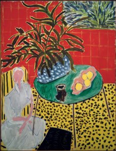 Interieur met zwarte varen door Henri Matisse