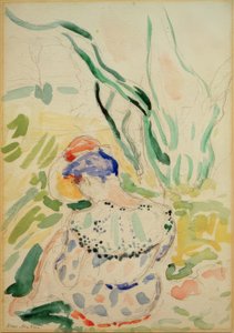 Jonge vrouw op de rug (Madame Matisse) door Henri Matisse